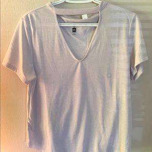 PacSun Light Purple Deep V Neck